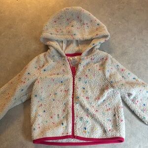 Carter's light fuzzy jacket girls
